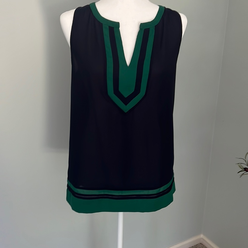 Navy and green tank
